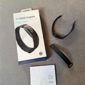 Fitbit Inspire- Fitess Tracker- Black- Untested- No Charger